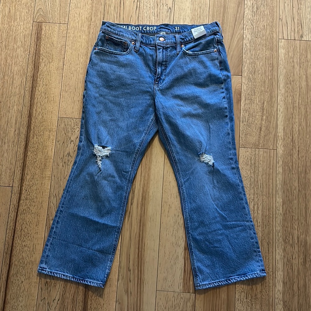 J Crew Demi Boot Crop Jeans